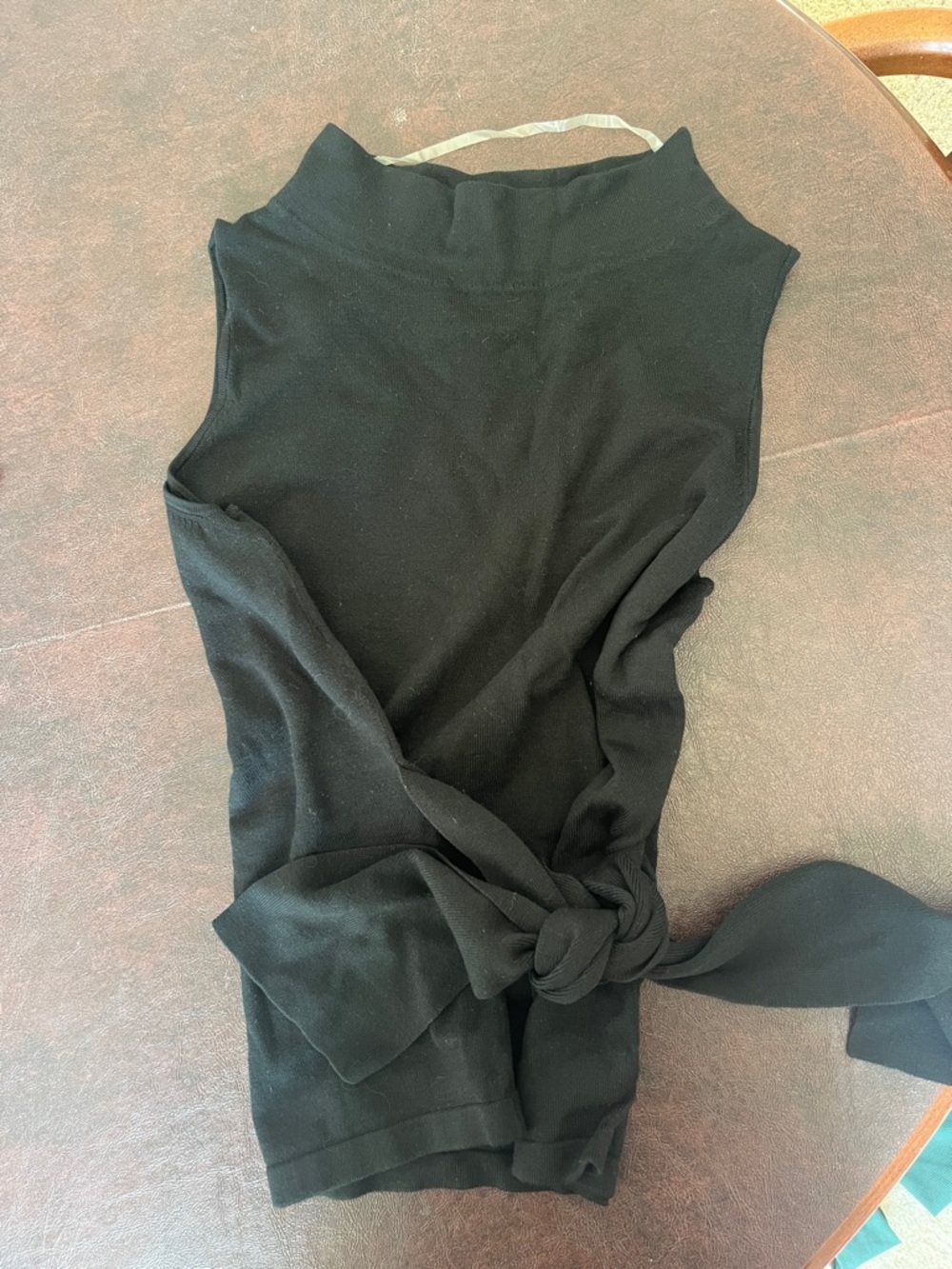 a new day Black Sleek Tie-Waist Tank Top